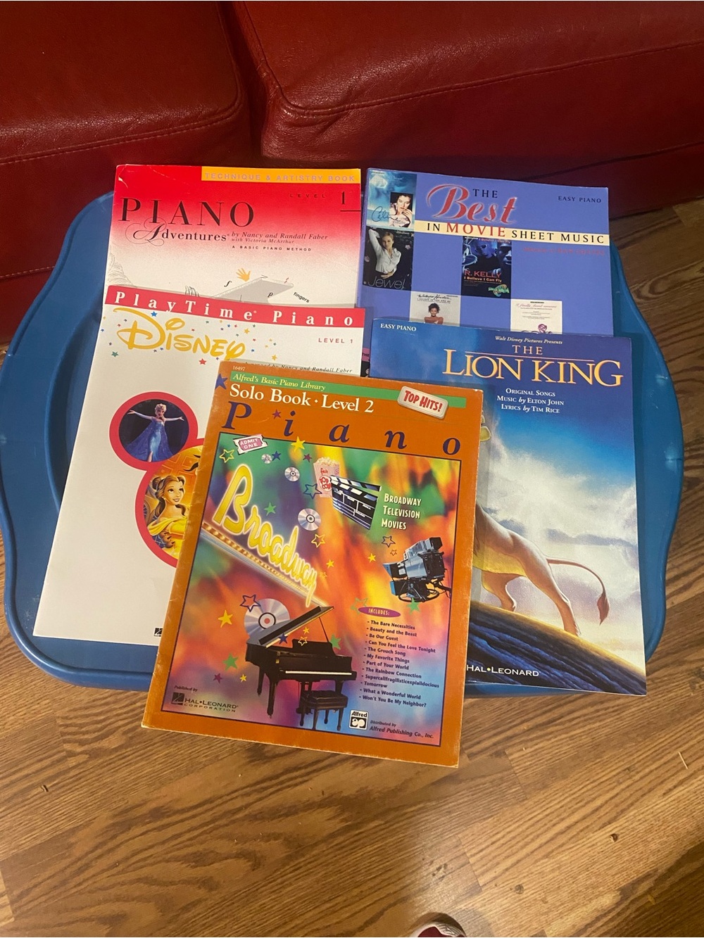 Kids Piano Sheet Music Bundle with Blue Tray - Classic Songs for Beginners